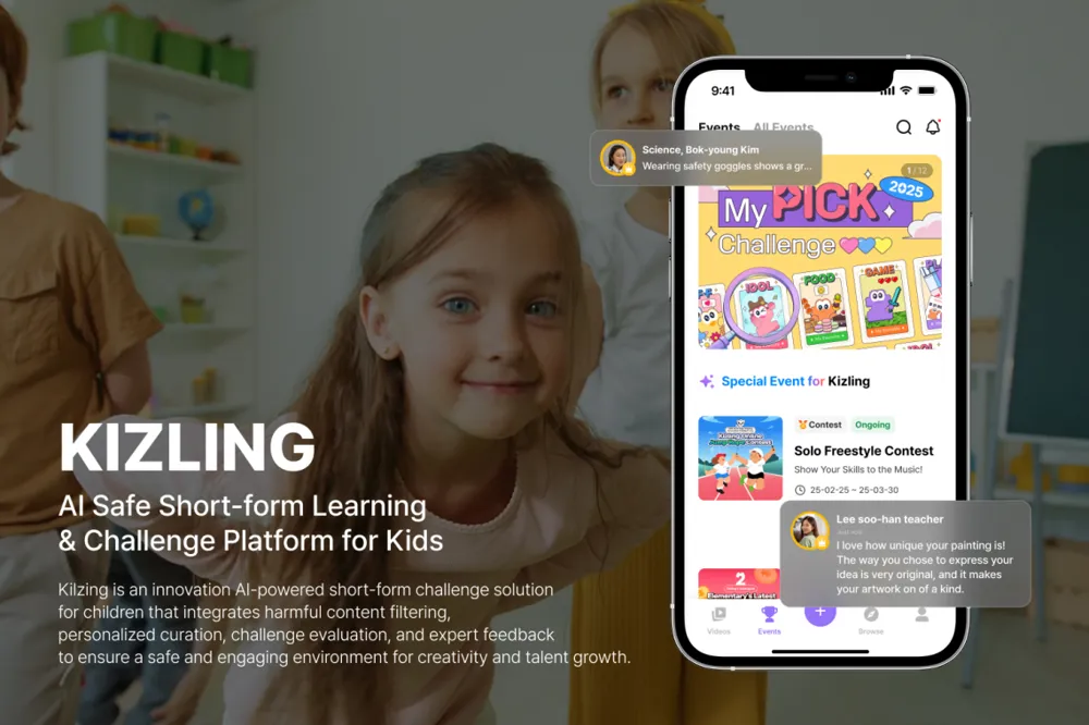 KIZLING: AI 기반 어린이용 안전 단편 & 교육 챌린지 플랫폼