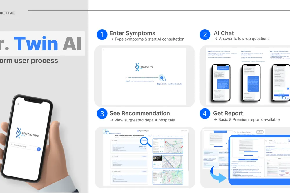 닥터 트윈 AI - 유전자 기반 개인 맞춤형 헬스케어 AI 솔루션